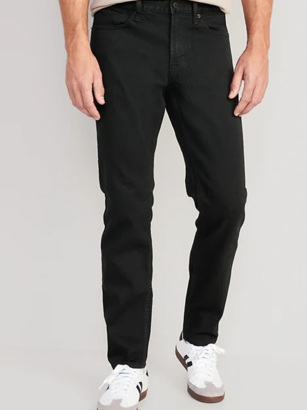Old Navy Athletic Taper Built-In Flex Black Jeans